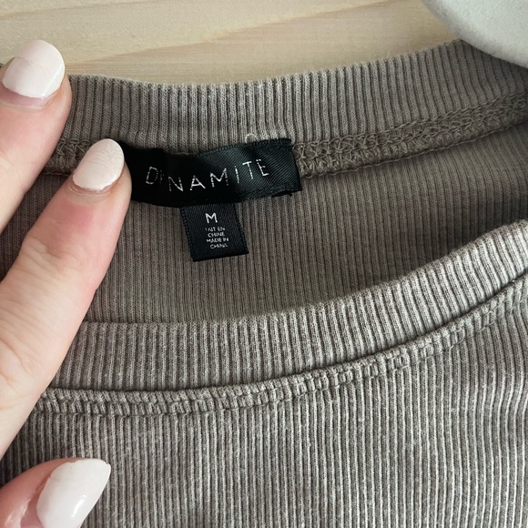 Dynamite Ribbed Tank Top - Picture 2 of 2